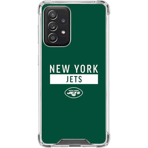NFL New York Jets Green Performance Series Galaxy A52 5G Clear Case